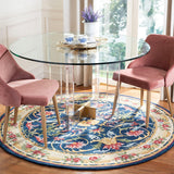 Safavieh Heritage Hg657N Navy / Ivory Rugs - Safavieh - hg657n - 6sq