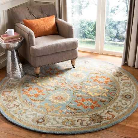 Safavieh Heritage Hg734A Light Blue / Ivory Rugs - Safavieh - hg734a - 4r