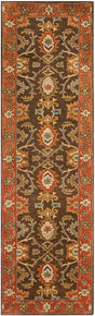 Safavieh Heritage Hg734B Chocolate / Tangerine Rugs - Safavieh - hg734b - 28