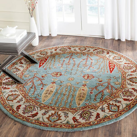Safavieh Heritage Hg735A Blue / Ivory Rugs - Safavieh - hg735a - 6sq