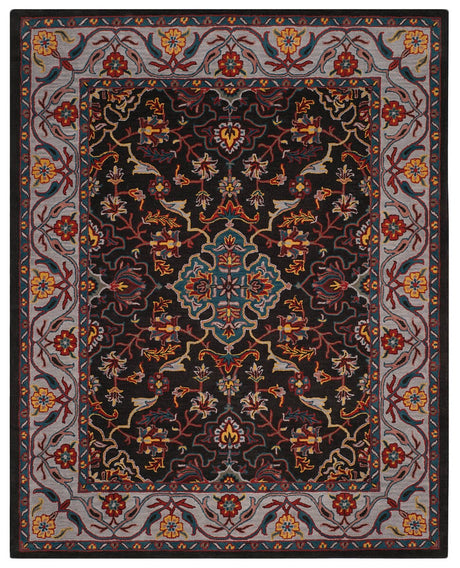 Safavieh Heritage Hg737A Charcoal / Ivory Rugs - Safavieh - hg737a - 6r
