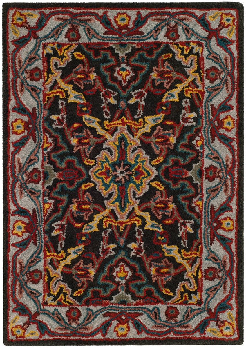 Safavieh Heritage Hg737A Charcoal / Ivory Rugs - Safavieh - hg737a - 6r