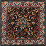 Safavieh Heritage Hg737A Charcoal / Ivory Rugs - Safavieh - hg737a - 6sq