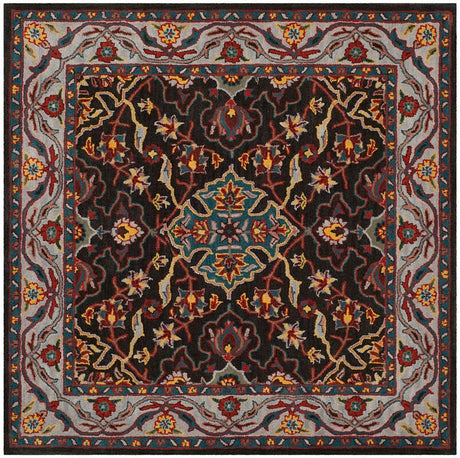 Safavieh Heritage Hg737A Charcoal / Ivory Rugs - Safavieh - hg737a - 6sq