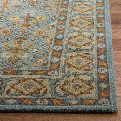 Safavieh Heritage Hg738A Cream / Blue Rugs - Safavieh - hg738a - 3