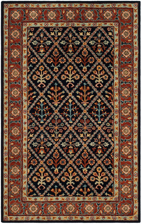 Safavieh Heritage Hg738N Navy / Red Rugs - Safavieh - hg738n - 3