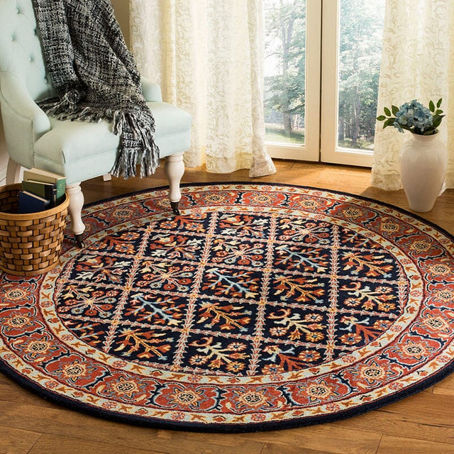 Safavieh Heritage Hg738N Navy / Red Rugs - Safavieh - hg738n - 6sq