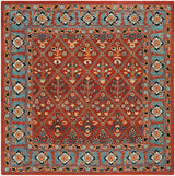 Safavieh Heritage Hg738Q Red / Blue Rugs - Safavieh - hg738q - 6sq