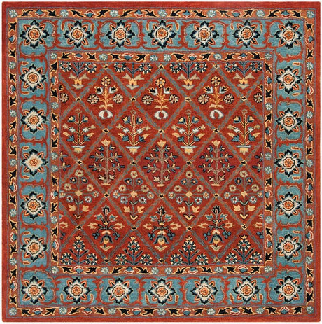 Safavieh Heritage Hg738Q Red / Blue Rugs - Safavieh - hg738q - 6sq