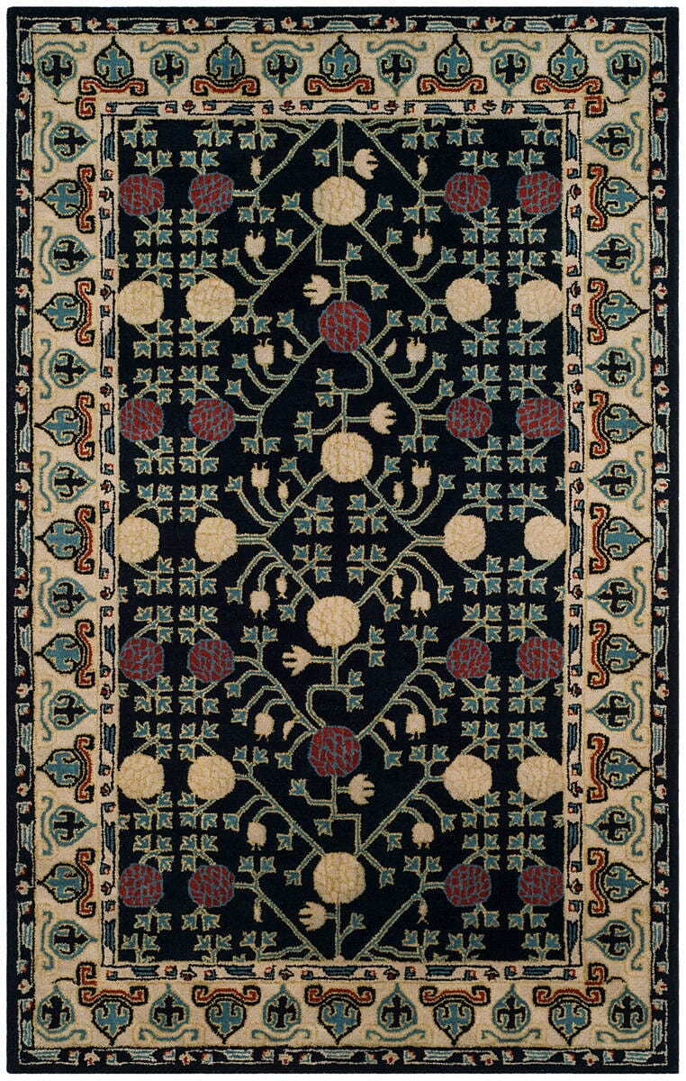 Safavieh Heritage Hg740N Navy / Ivory Rugs - Safavieh - hg740n - 3