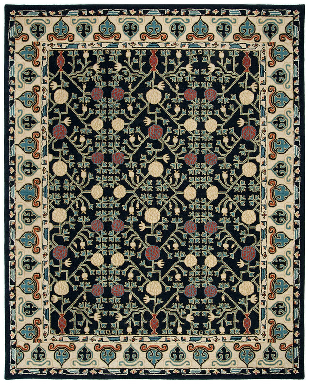 Safavieh Heritage Hg740N Navy / Ivory Rugs - Safavieh - hg740n - 6r