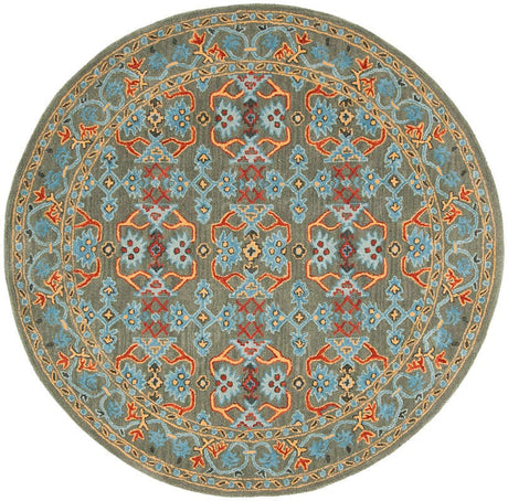 Safavieh Heritage Hg741W Sage / Blue Rugs - Safavieh - hg741w - 6r