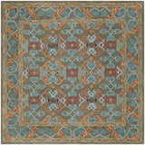 Safavieh Heritage Hg741W Sage / Blue Rugs - Safavieh - hg741w - 6sq