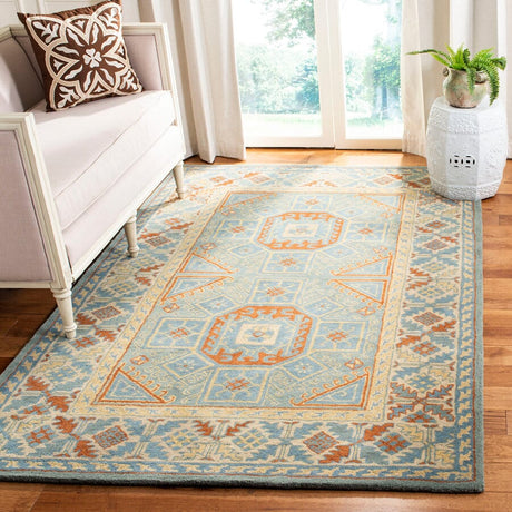 Safavieh Heritage Hg743M Blue / Beige Rugs - Safavieh - hg743m - 3