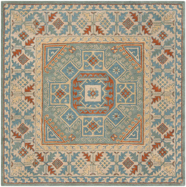 Safavieh Heritage Hg743M Blue / Beige Rugs - Safavieh - hg743m - 6sq