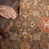Safavieh Heritage Hg748T Brown/Green Rugs - Safavieh - hg748t - 6r