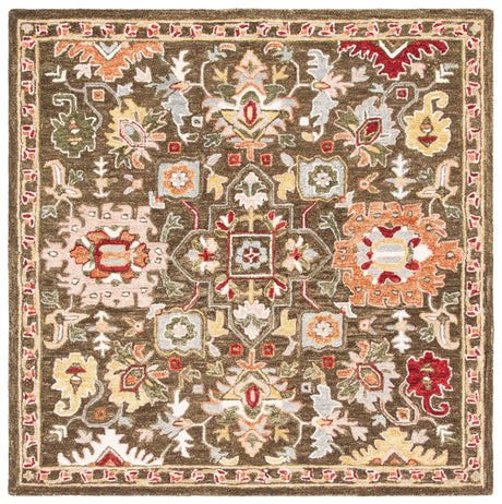 Safavieh Heritage Hg748T Brown/Green Rugs - Safavieh - hg748t - 6sq