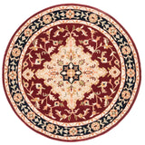 Safavieh Heritage 6'-0" x 6'-0" Rug in Red / Black