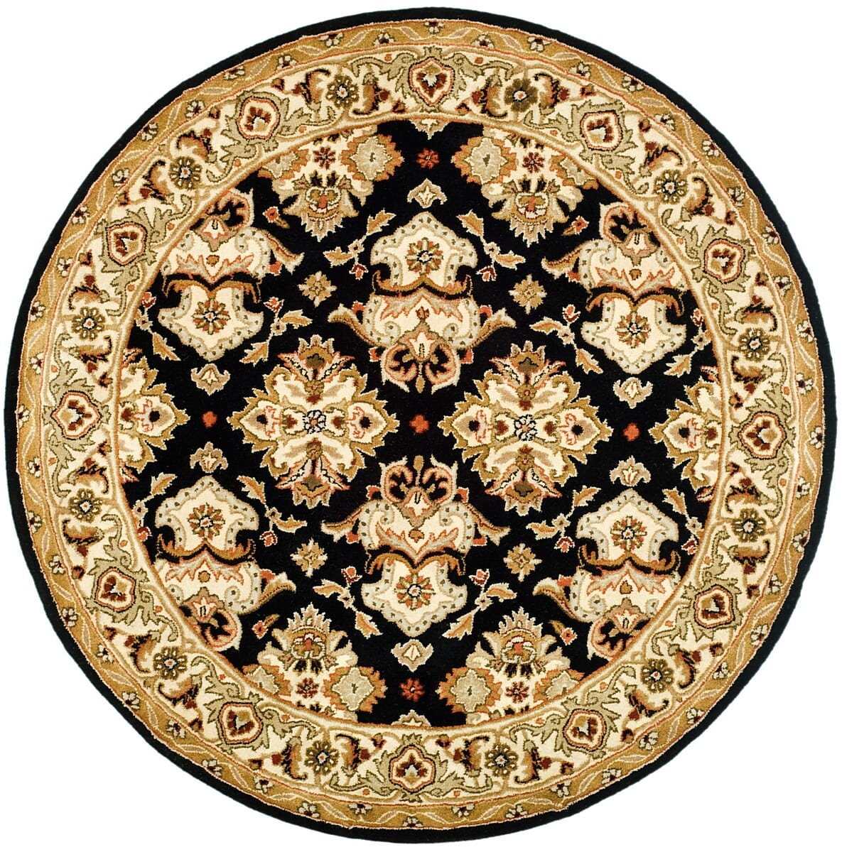 Safavieh Heritage Hg817A Black / Ivory Rugs - Safavieh - hg817a - 4r