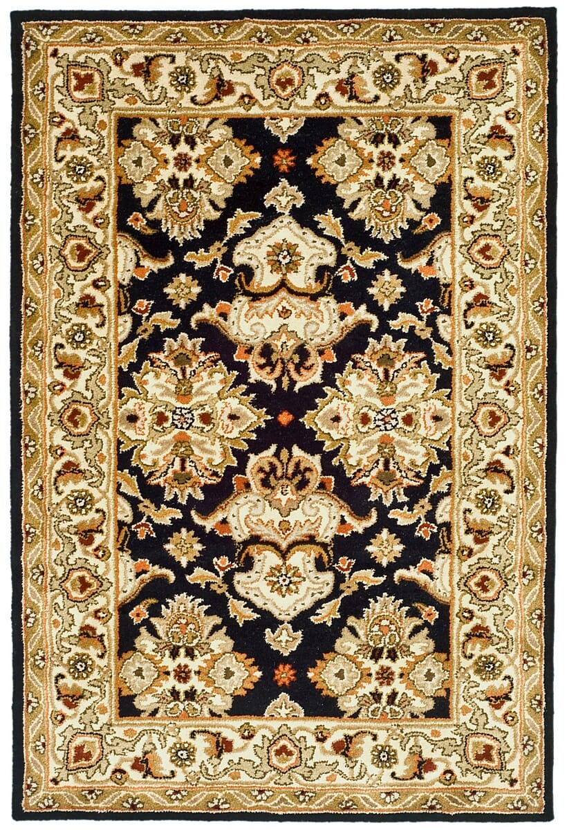 Safavieh Heritage Hg817A Black / Ivory Rugs - Safavieh - hg817a - 4r