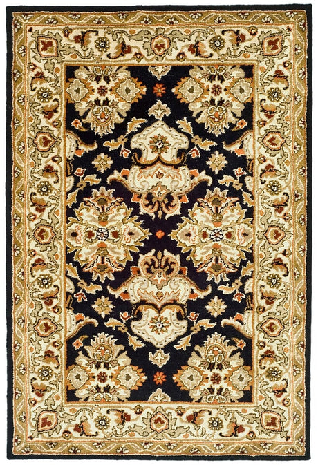 Safavieh Heritage Hg817A Black / Ivory Rugs - Safavieh - hg817a - 4r