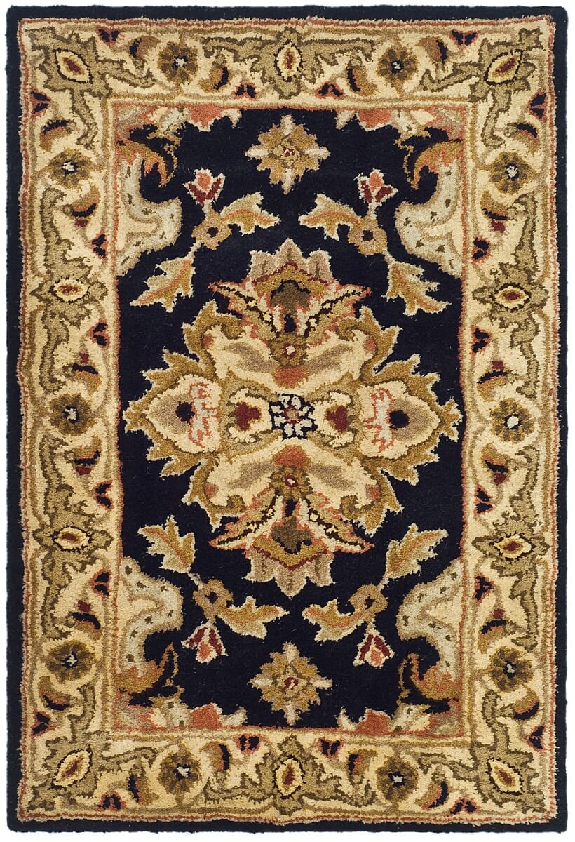Safavieh Heritage Hg817A Black / Ivory Rugs - Safavieh - hg817a - 4r