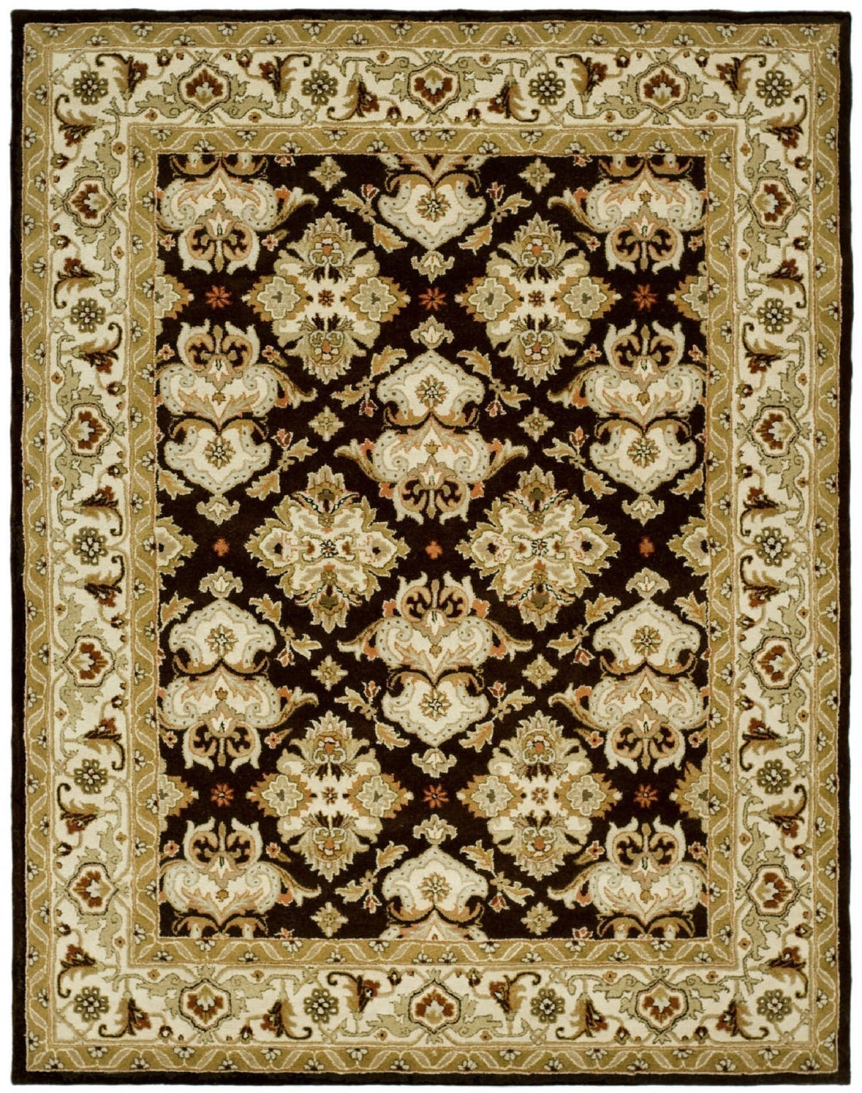 Safavieh Heritage hg817b Espresso / Ivory Rugs - Safavieh - hg817b - 5ov