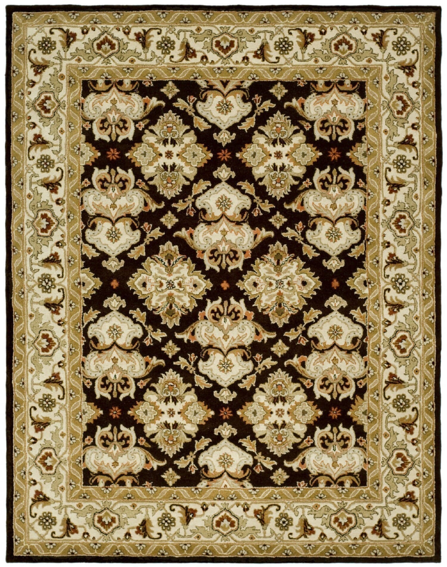 Safavieh Heritage hg817b Espresso / Ivory Rugs - Safavieh - hg817b - 5ov