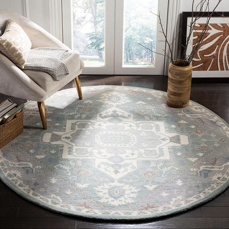 Safavieh Heritage Hg823A Blue / Ivory Rugs - Safavieh - hg823a - 6sq