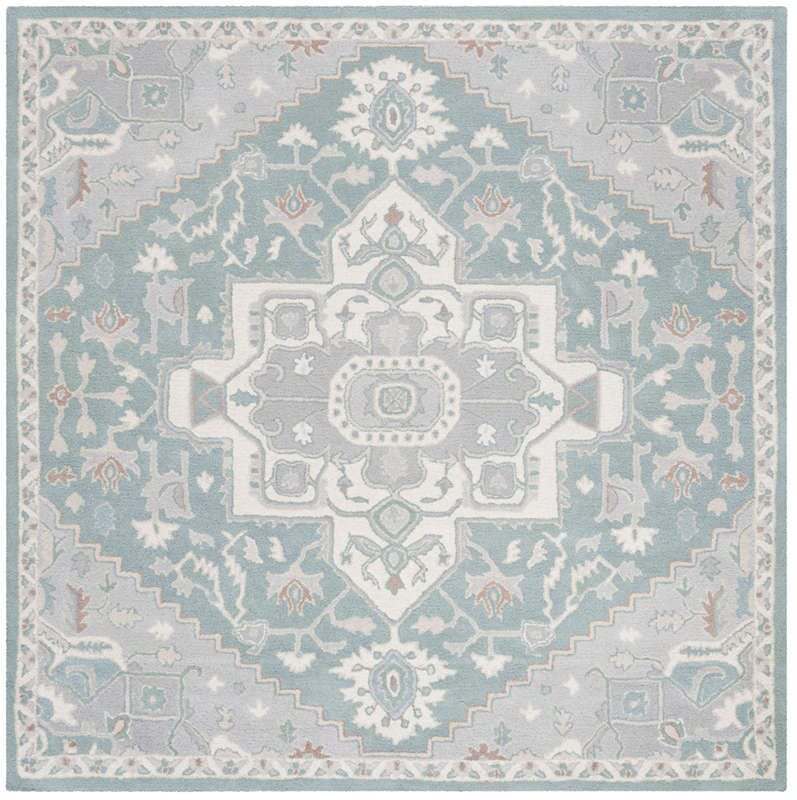 Safavieh Heritage Hg823A Blue / Ivory Rugs - Safavieh - hg823a - 6sq