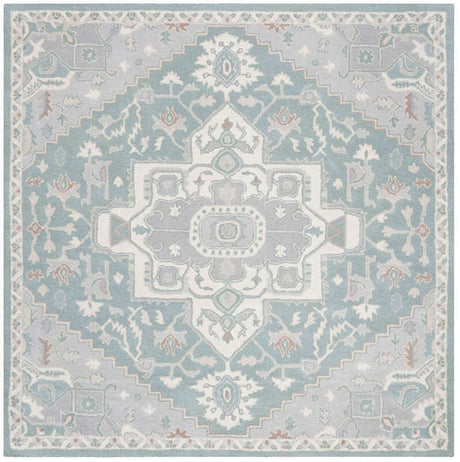 Safavieh Heritage Hg823A Blue / Ivory Rugs - Safavieh - hg823a - 6sq