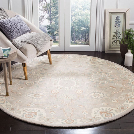 Safavieh Heritage Hg824B Silver / Ivory Rugs - Safavieh - hg824b - 6sq
