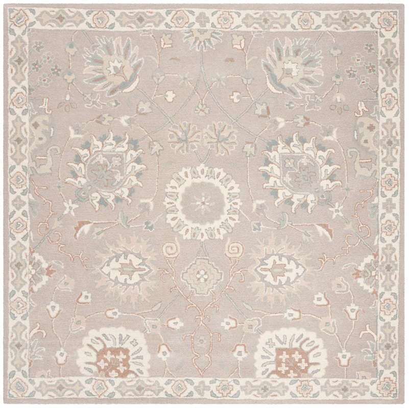 Safavieh Heritage Hg824B Silver / Ivory Rugs - Safavieh - hg824b - 6sq