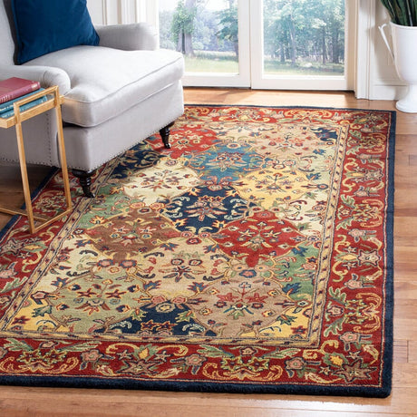 Safavieh Heritage Hg911A Multi/Burgundy Rug - Safavieh - hg911a - 2