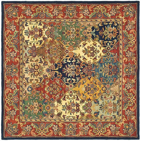 Safavieh Heritage Hg911A Multi/Burgundy Rug - Safavieh - hg911a - 4sq