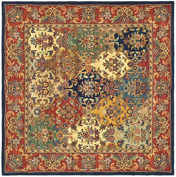 Safavieh Heritage Hg911A Multi/Burgundy Rug - Safavieh - hg911a - 4sq