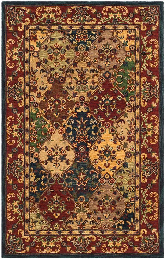 Safavieh Heritage Hg911B Beige/Burgundy Rug - Safavieh - hg911b - 3