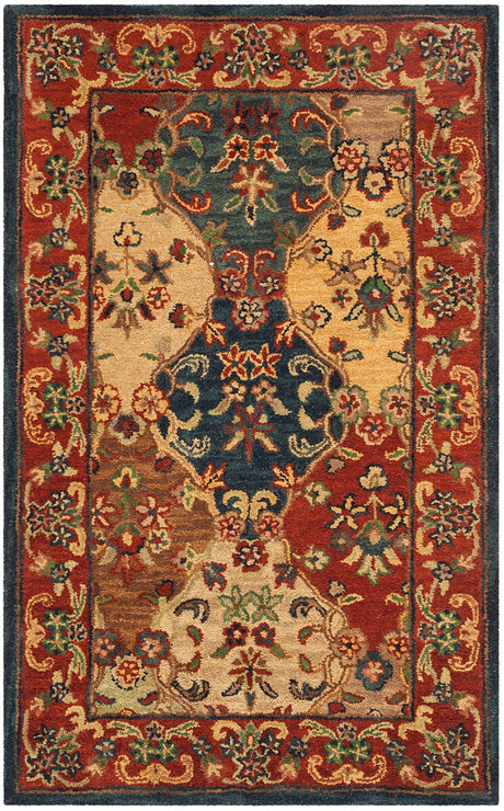 Safavieh Heritage Hg911B Beige/Burgundy Rug - Safavieh - hg911b - 6r