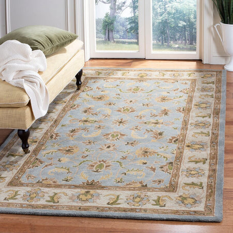 Safavieh Heritage Hg913A Light Blue / Beige Rugs - Safavieh - hg913a - 2