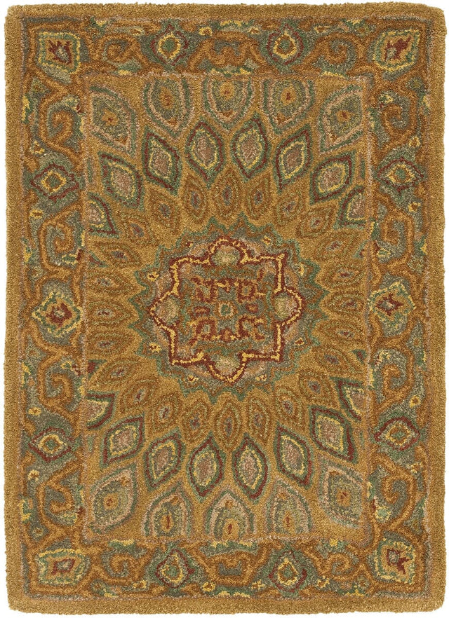 Safavieh Heritage Hg914A Light Brown / Grey Rugs - Safavieh - hg914a - 5ov