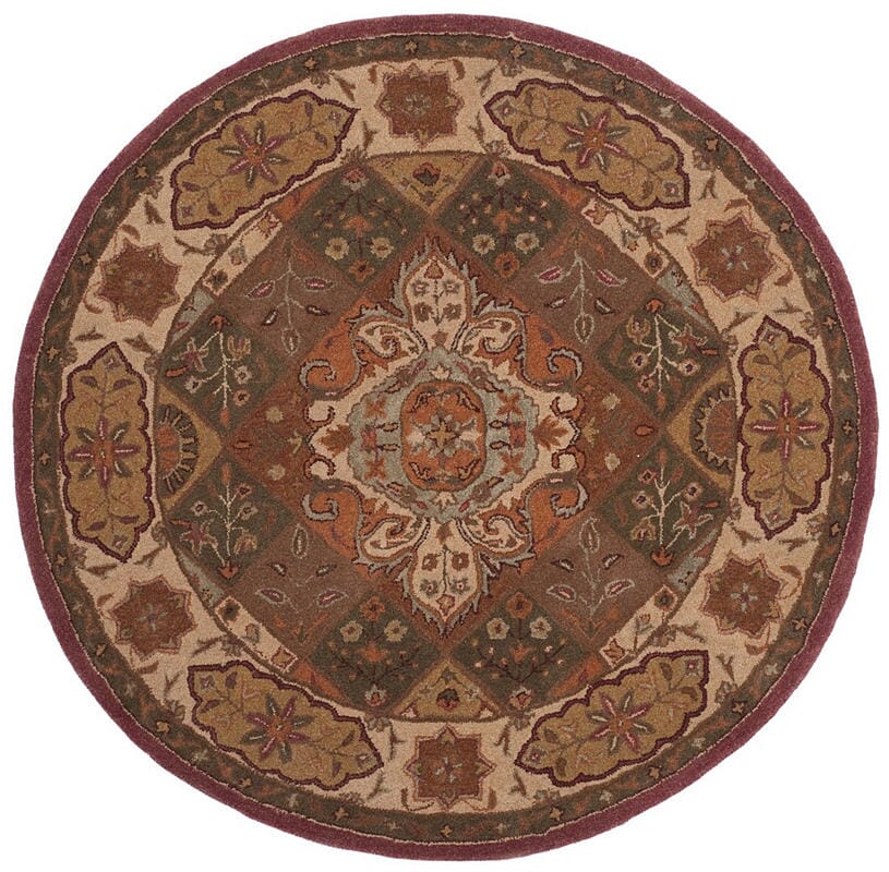 Safavieh Heritage Hg917A Rust / Ivory Rugs - Safavieh - hg917a - 6r