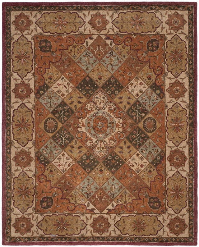 Safavieh Heritage Hg917A Rust / Ivory Rugs - Safavieh - hg917a - 6r