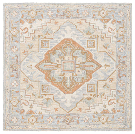 Safavieh Heritage Hg920B Beige/Grey Rug - Safavieh - hg920b - 6sq