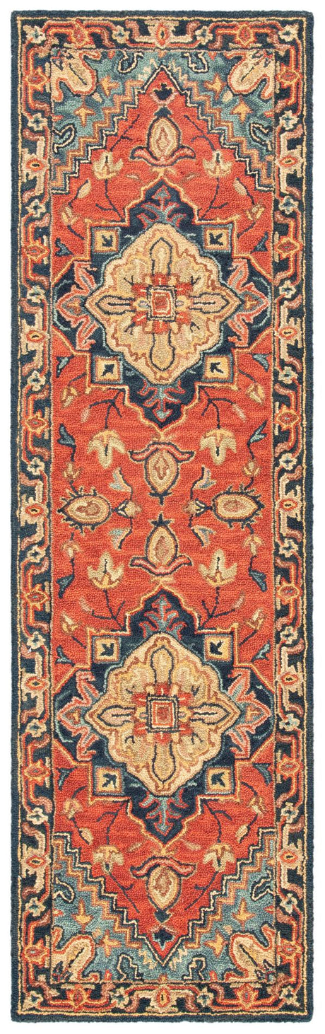 Safavieh Heritage Hg920Q Red/Navy Rug - Safavieh - hg920q - 28