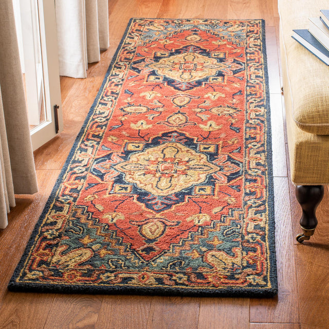 Safavieh Heritage Hg920Q Red/Navy Rug - Safavieh - hg920q - 6r