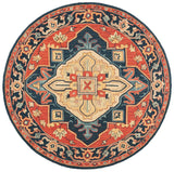Safavieh Heritage Hg920Q Red/Navy Rug - Safavieh - hg920q - 6r