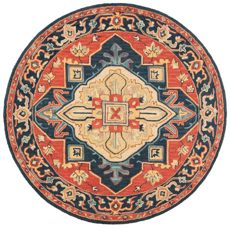 Safavieh Heritage Hg920Q Red/Navy Rug - Safavieh - hg920q - 6r