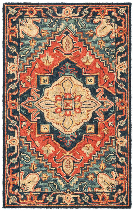 Safavieh Heritage Hg920Q Red/Navy Rug - Safavieh - hg920q - 6r