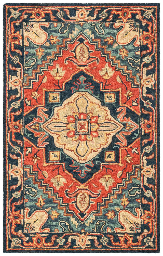 Safavieh Heritage Hg920Q Red/Navy Rug - Safavieh - hg920q - 6r