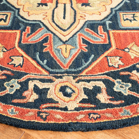 Safavieh Heritage Hg920Q Red/Navy Rug - Safavieh - hg920q - 6r